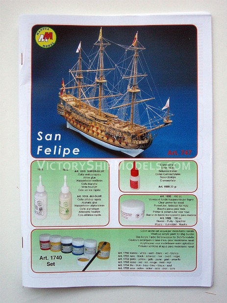 Ship model kit San Felipe MM747, Panart,  Mantua (www.victoryshipmodels.com)