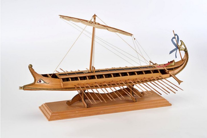 Ship model wooden kit Greek Bireme Amati Model (www.victoryshipmodels.com)