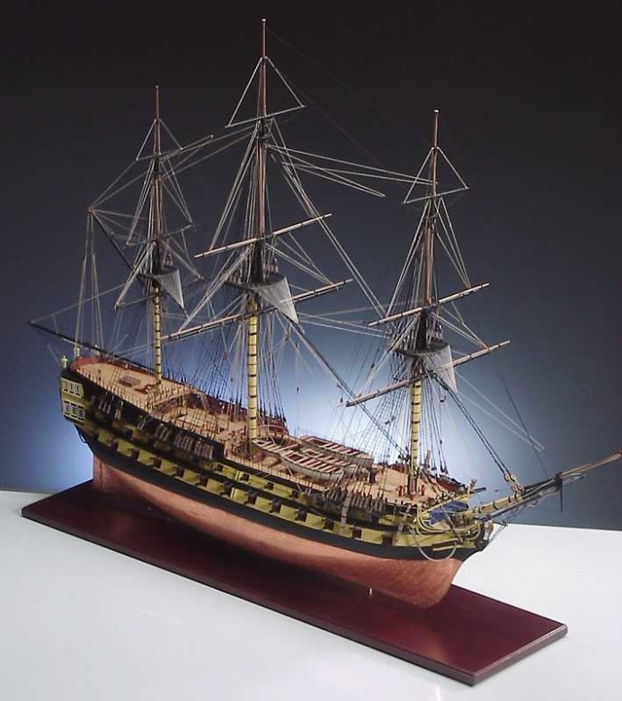 Ship model Agamemnon, wooden kit Jotika (www.victoryshipmodels.com)