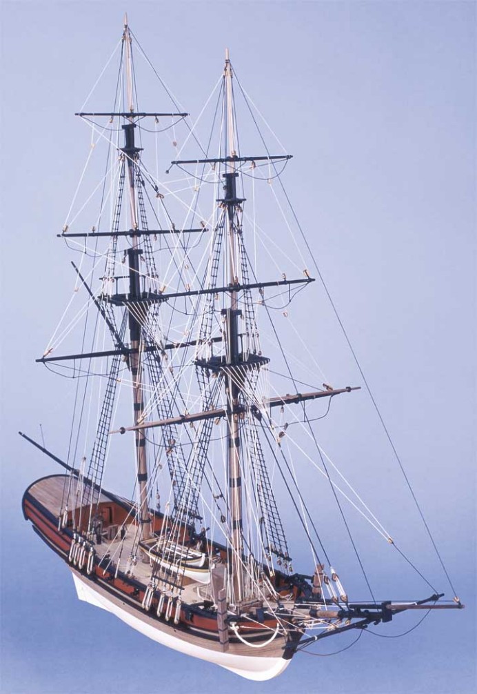 Ship model Badger, wooden kit Jotika (www.victoryshipmodels.com)