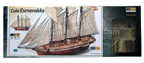 Ship model kit Cala Esmeralda,  Occre kit set  (www.victoryshipmodels.com)