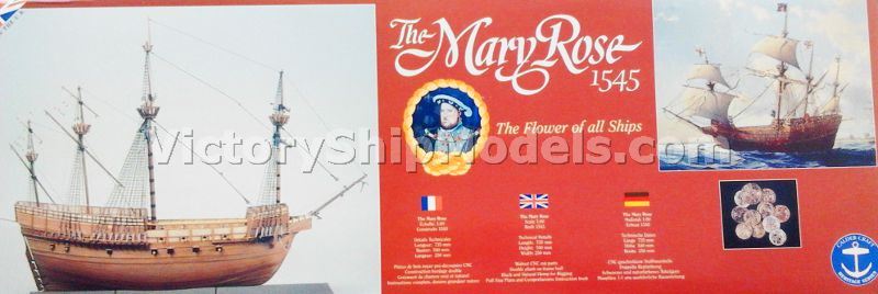 Ship model kit Mary Rose, Jotika, (victoryshipmodels.com)