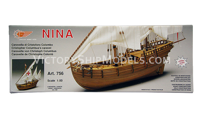 Ship model kit Nina Mantua