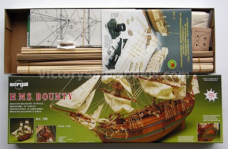 Ship model kit Bounty,  Mantua - Sergal (www.victoryshipmodels.com)