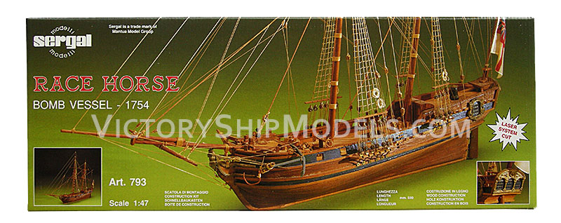 Ship model kit Race Horse Mantua, (victoryshipmodels.com)