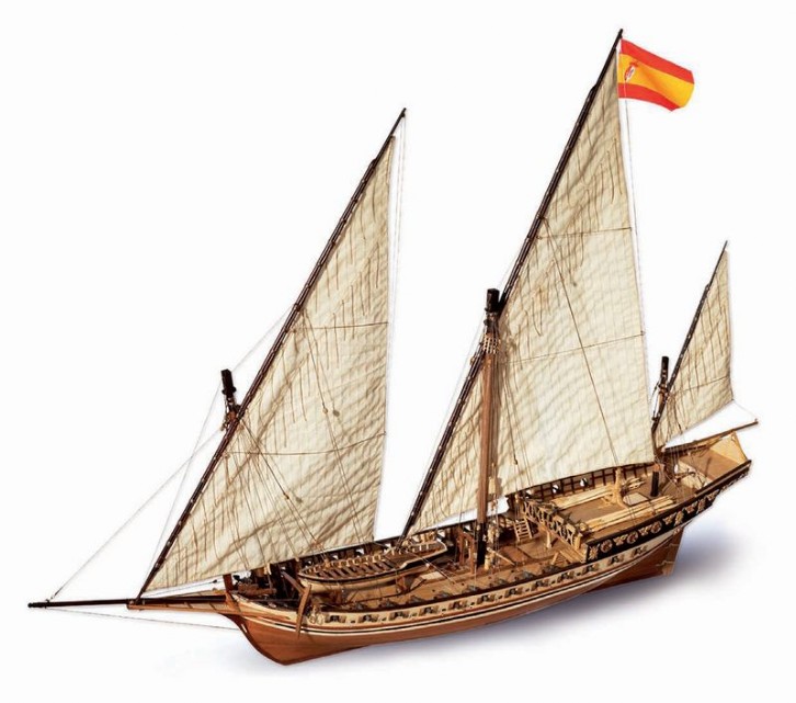 Cazador ship model Occre details. Victoryshipmodels.com