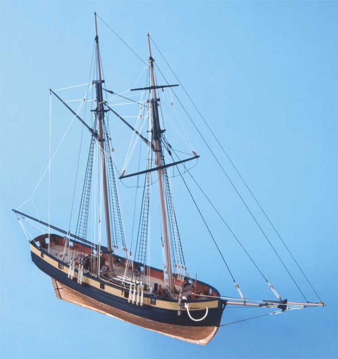 Ship model Pickle, wooden kit  Jotika (www.victoryshipmodels.com)