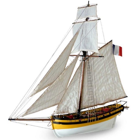 Ship model Le Renard, wooden kit  Artesania Latina (www.victoryshipmodels.com)