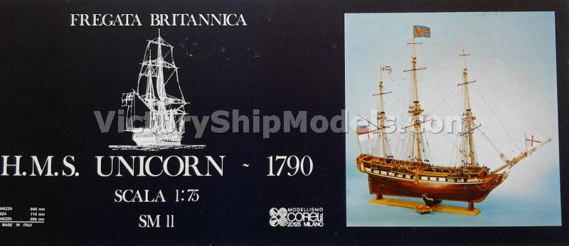 Ship model kit Unicorn, Corel (www.victoryshipmodels.com)