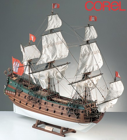 Ship model wooden kit Wappen von Hamburg Corel (www.victoryshipmodels.com)