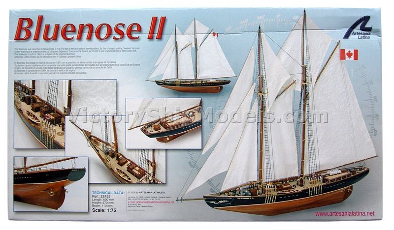 Ship model kit Bluenose II, Artesania Latina