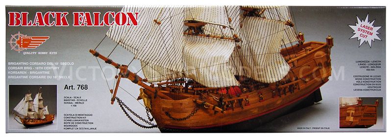 Ship model kit Black Falcon, Mantua