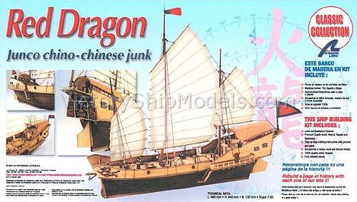 Ship model kit Red Dragon, Artesania Latina