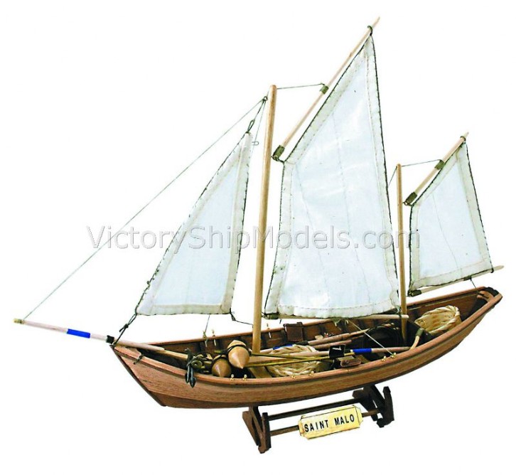 Ship model Saint Malo, historic wooden static kit Artesania Latina 