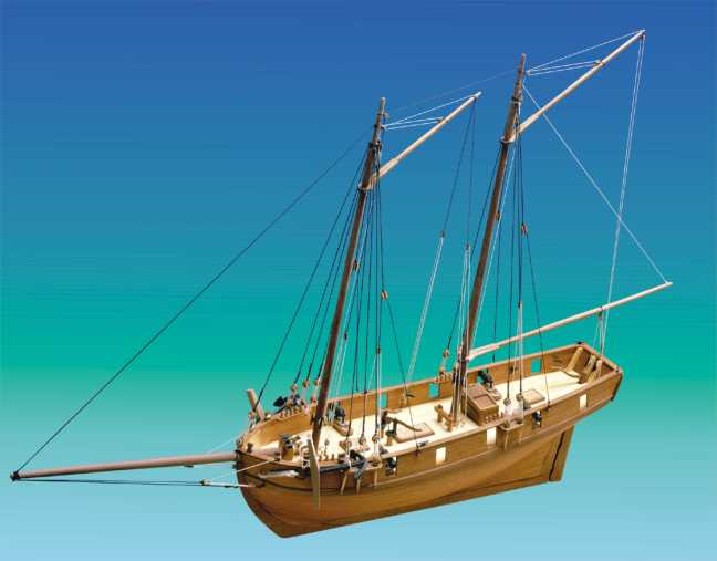 Ship model Ballahoo, wooden kit Jotika (www.victoryshipmodels.com)