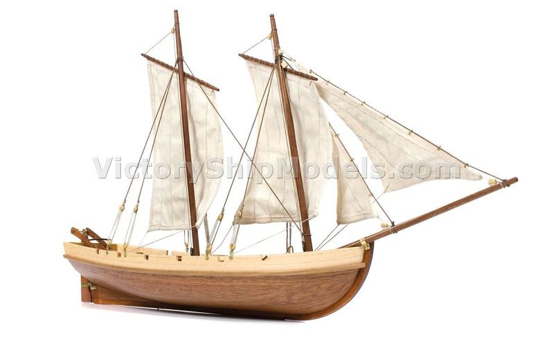 Baunty launch ship model Occre details. Victoryshipmodels.com