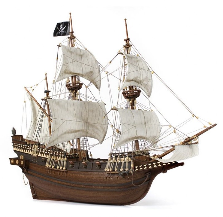 Ship model Buccaneer, historic wooden static kit Occre 