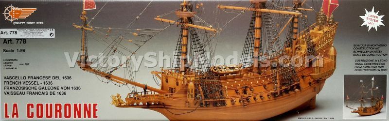 Ship model kit La Couronne, Mantua