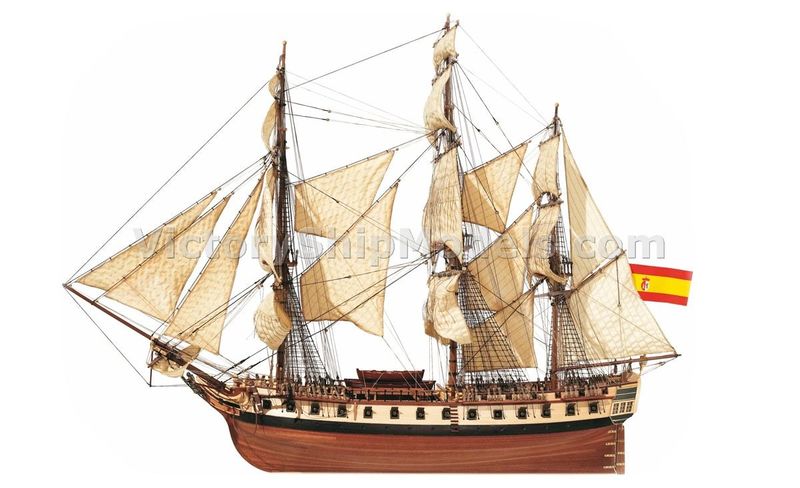 Ship model wooden kit Diana Occre (www.victoryshipmodels.com)