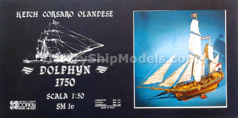 Ship model kit Dolphyn, Corel (www.victoryshipmodels.com)