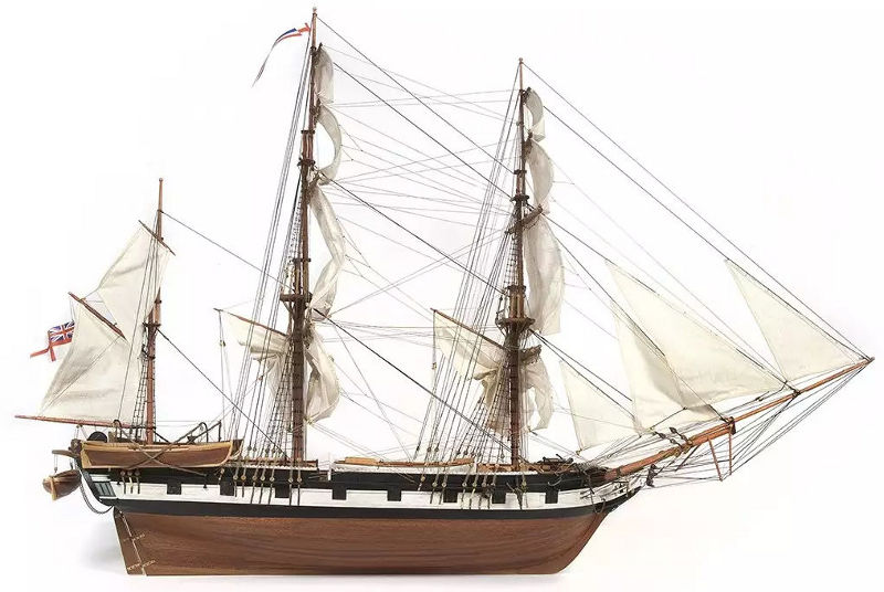 Ship model wooden kit HMS Beagle, Occre (www.victoryshipmodels.com)