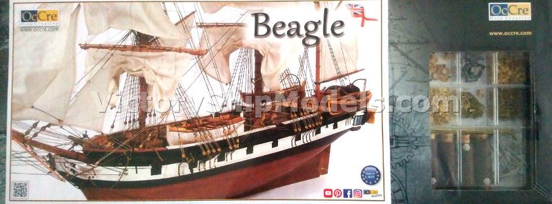 Ship model wooden kit HMS Beagle, Occre (www.victoryshipmodels.com)