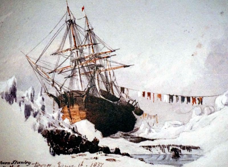 Franklin's expedition artifacts (VictoryShipModels on the way to ship HMS Terror)