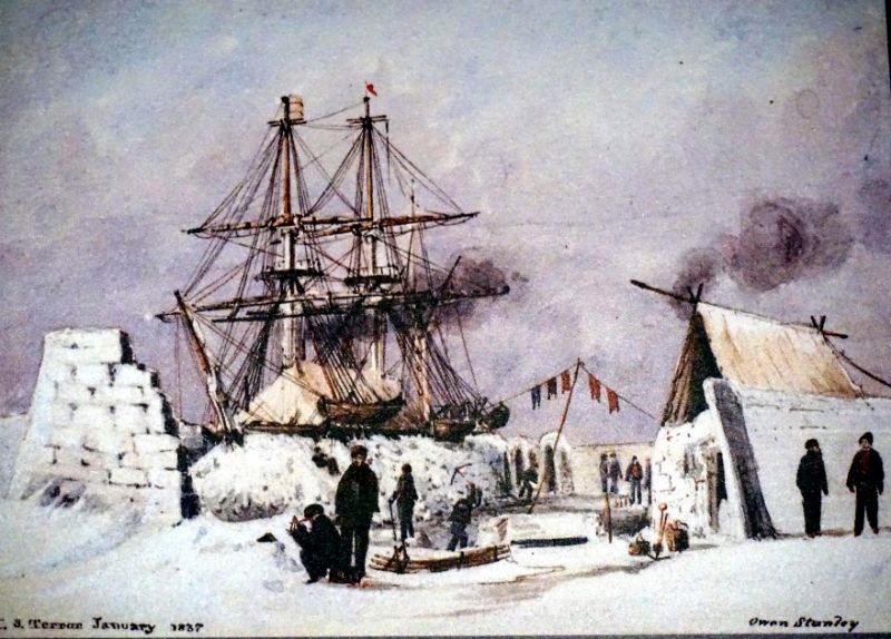 Franklin's expedition artifacts (VictoryShipModels on the way to ship HMS Terror)