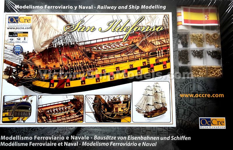 Ship model kit Ildefonso, Occre