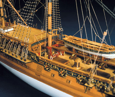 Royal Cartoline ship model details. Victoryshipmodels.com