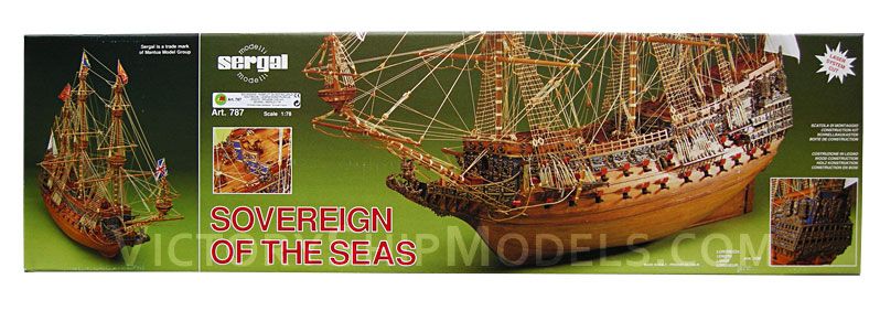 Ship model kit HMS Sovereign of the Seas, Mantua Sergal (victoryshipmodels.com)