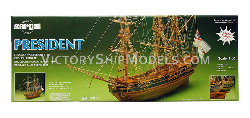 Ship model kit President Mantua, (victoryshipmodels.com)