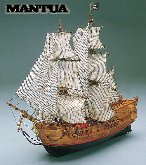 Ship model wooden kit Black Falcon Mantua Model (www.victoryshipmodels.com)