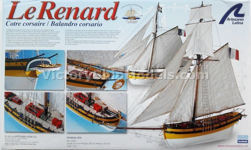 Ship model kit Renard, Artesania Latina