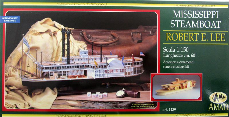 Robert E Lee Model Boat Kit,Amati,static display,kit,wooden  kit,steamboat,river boats