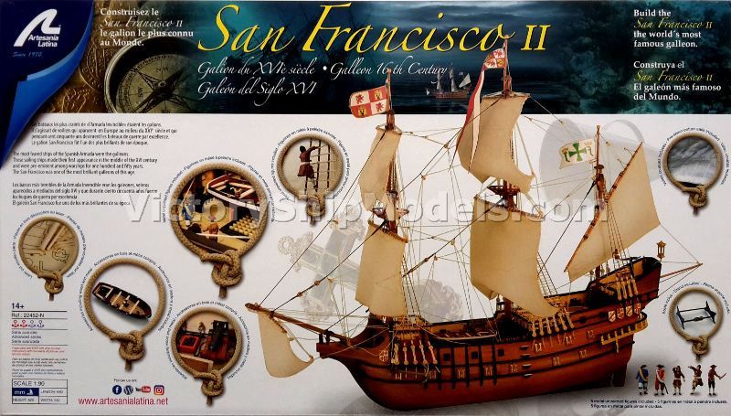 Artesania Latina San Francisco II 1:90 Wooden Model Kit