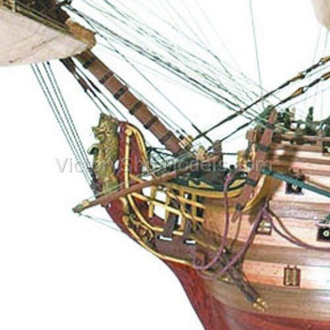 Artesanía Latina - Wooden Ship Model Kit – Spaniard Vessel, Santa Ana -  Trafalgar 1805 Edition - Model 22905N, Scale 1:84 - Models to Assemble 