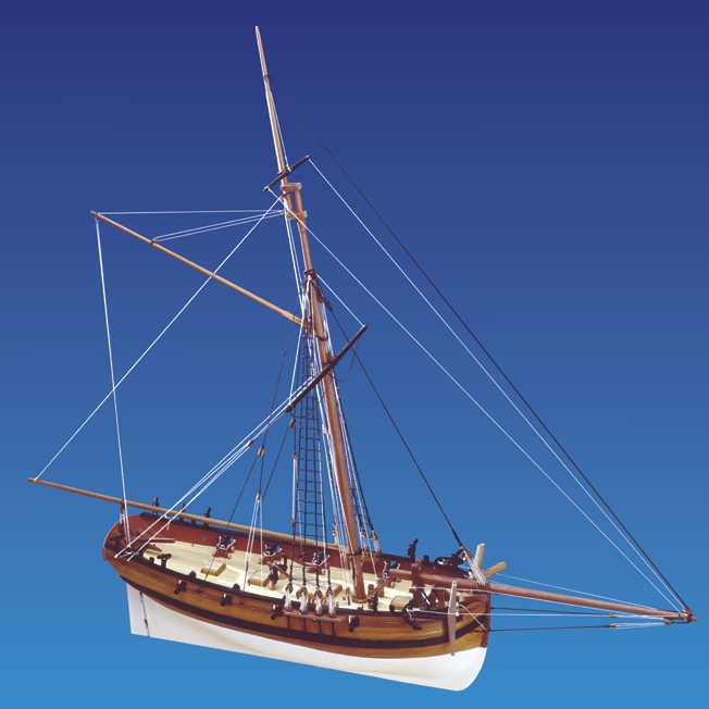 Ship model Sherbourn, wooden kite Jotika (www.victoryshipmodels.com)